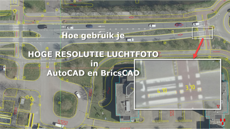 Luchtfoto in CAD