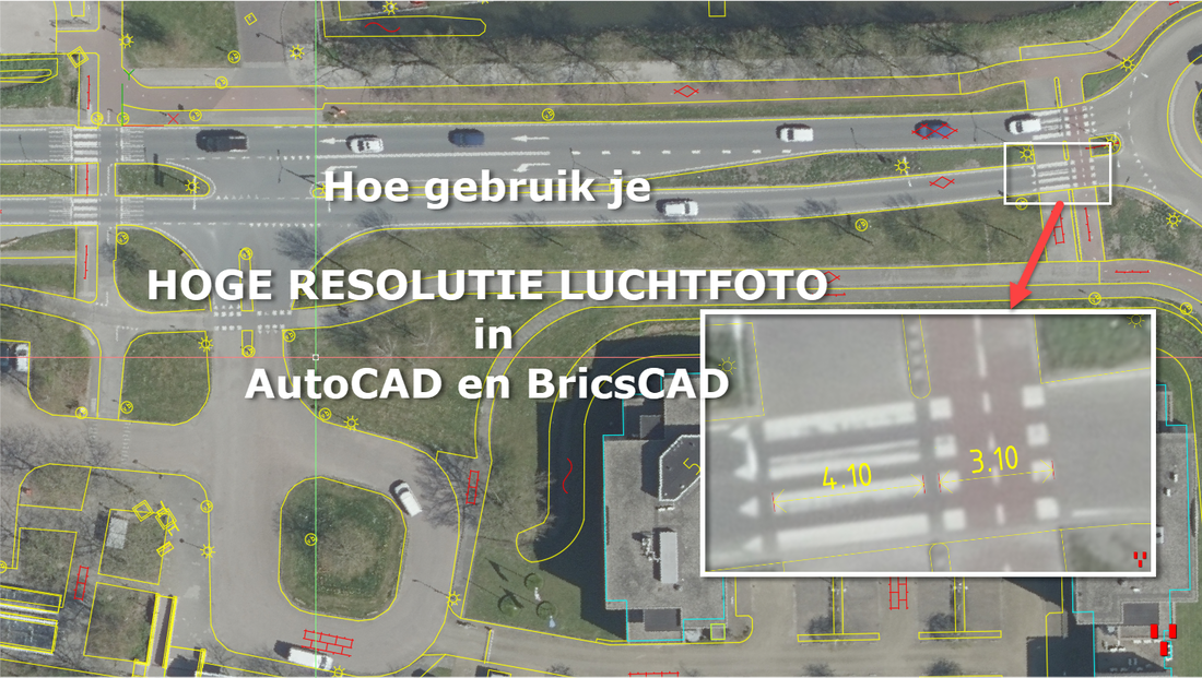 Luchtfoto in CAD